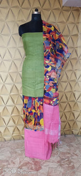 Linen print suit silkzon.in